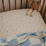 Forget-Me-Not Organic Bassinet Sheet/Change Pad Cover