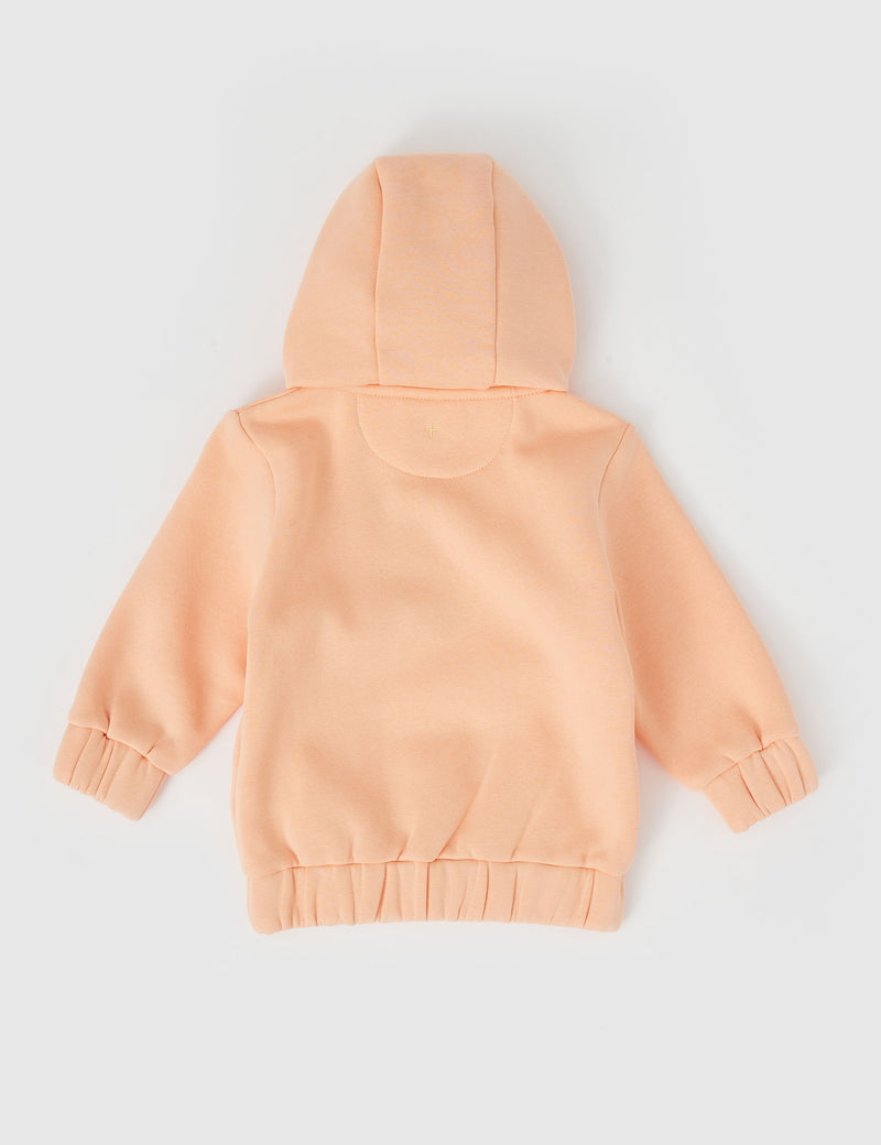 DYLAN HOODED SWEATER - PEACH