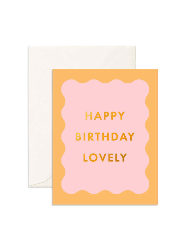 Birthday Lovely Wiggle Frame Greeting Card