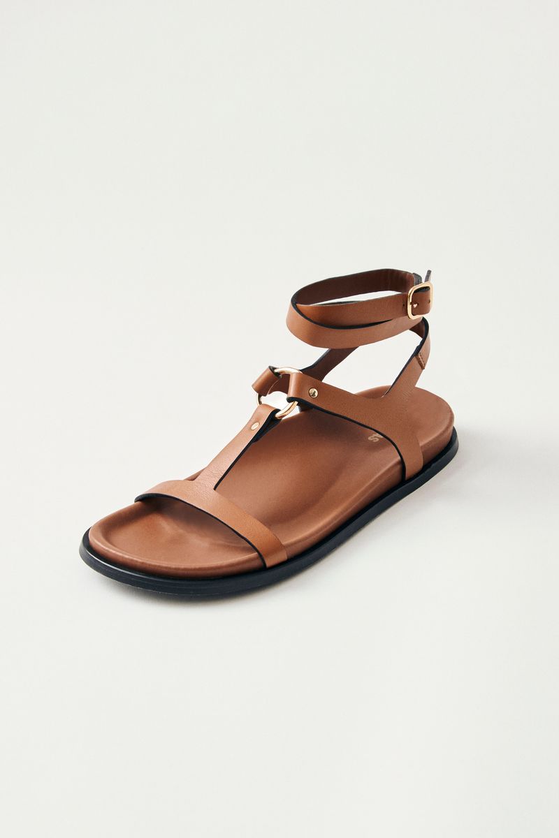 Kizzi Tan Leather Sandal