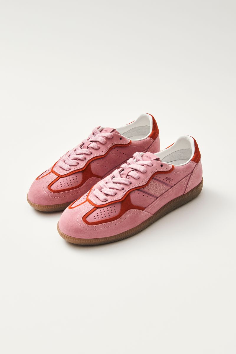 Rife Sea Pink Leather Sneakers