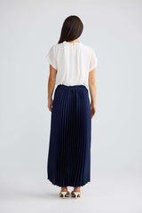 Alias Pleated Skirt - Navy