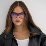 Billie Blue Light Glasses - Red