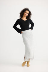 Seville Skirt - Grey Marle