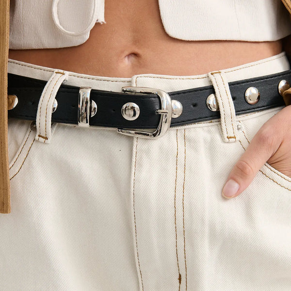 Linda Studded Western Belt