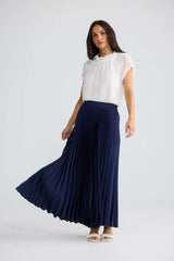 Alias Pleated Skirt - Navy