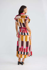 Portia Dress - Painterly Geo