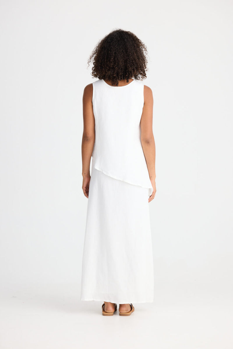 Grace Dress - White Linen