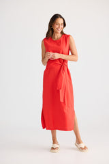 Turning Point Dress - Poppy Red