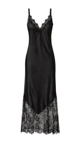 Solange Slip Dress - Black