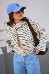 Pip Everyday Cap - vintage blue/burnt toffee