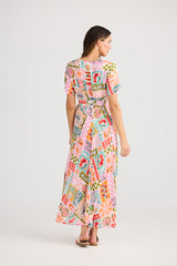 Tropics Wrap Dress - Sardinia Summer