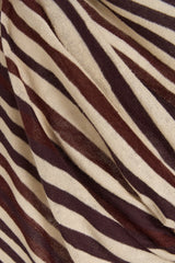 Knit Bandeau Top - Chocolate Stripe