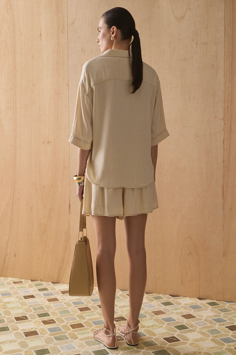 The Ayanna Shirt - Sand