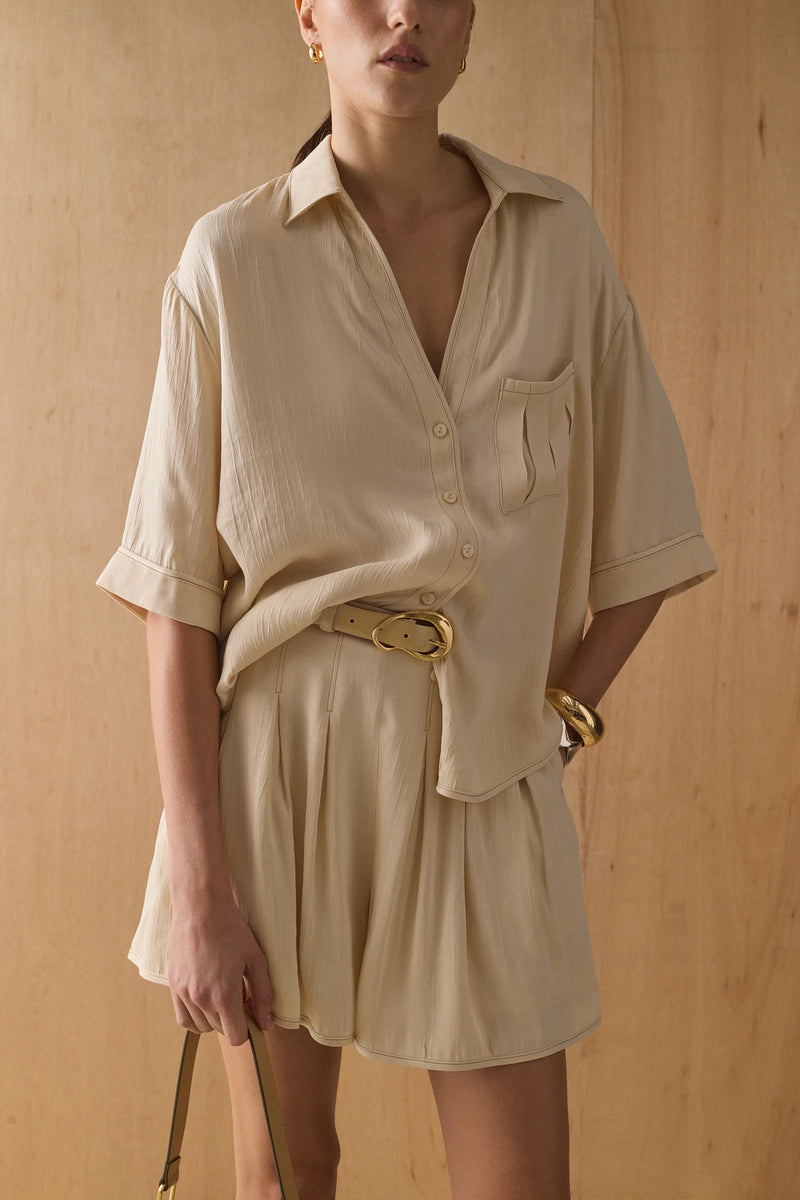 The Ayanna Shirt - Sand