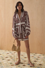 The Sabrina Shirt - Lucena print