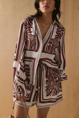 The Sabrina Shirt - Lucena print