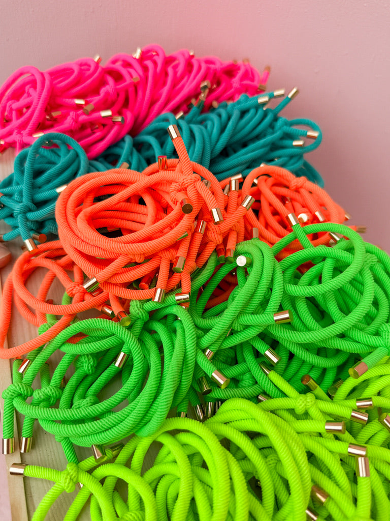 Neon Hair Wrist Ties