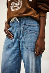MIMA elasticated waist jeans