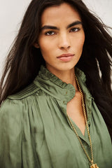 CAMILA stand-up collar shirt