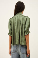 CAMILA stand-up collar shirt