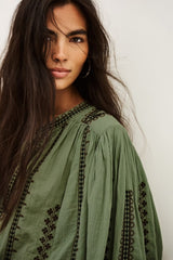 MONA embroidered cotton shirt