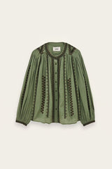 MONA embroidered cotton shirt