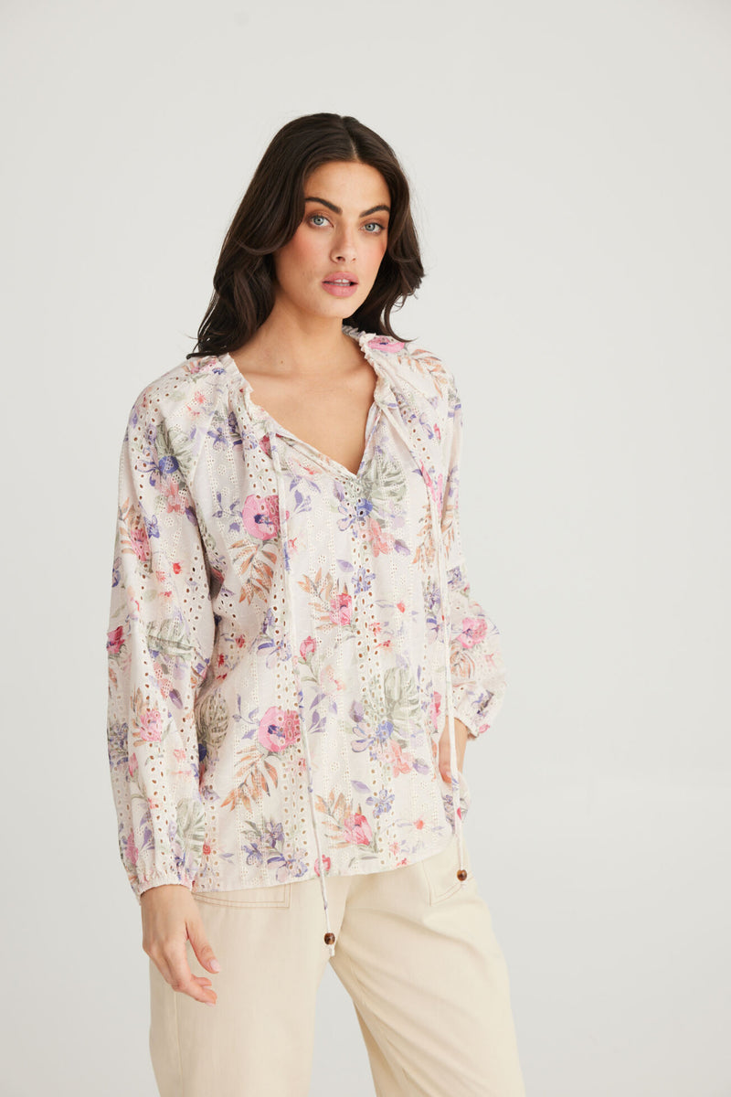 Billy Ray Top - Floral Broderie