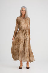Onella Midi Dress - Leopard