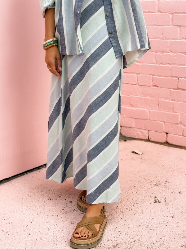 Claro Maxi Dress - Tulip Stripe