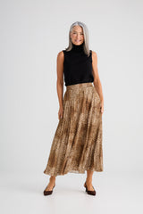 Alias Pleated Skirt - Leopard