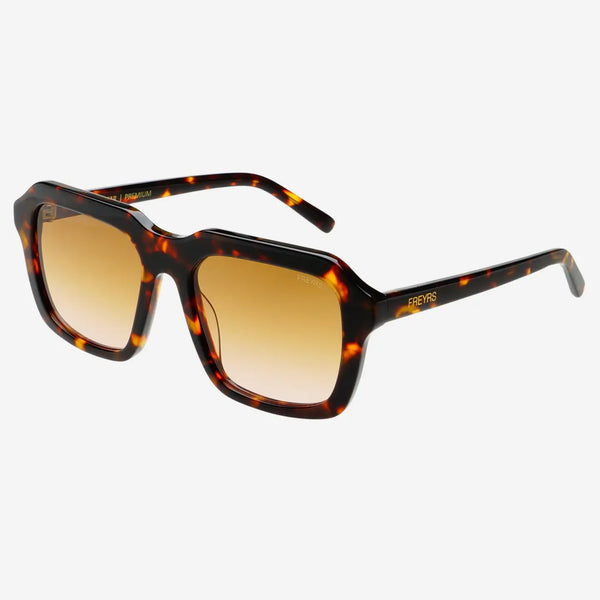 Charlie Unisex Rectangular Sunglasses -  Dark Tortoise