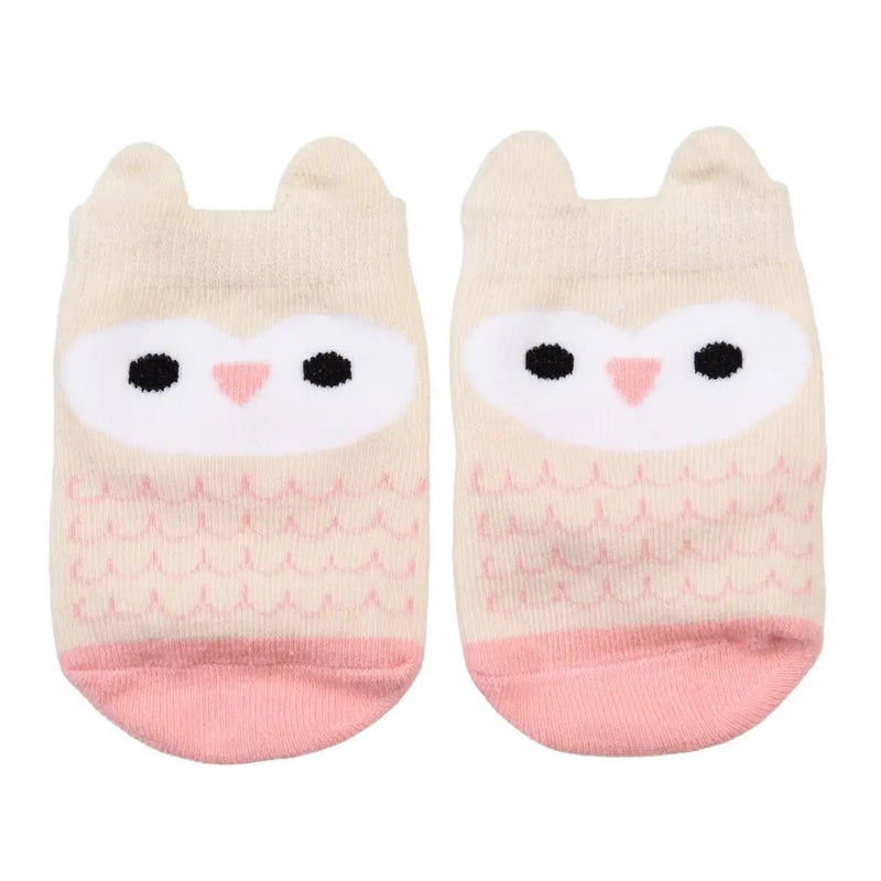 Rex London Pair of Baby Socks - Pink Owl