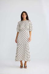 Jocelyn Dress - Ivory Spot