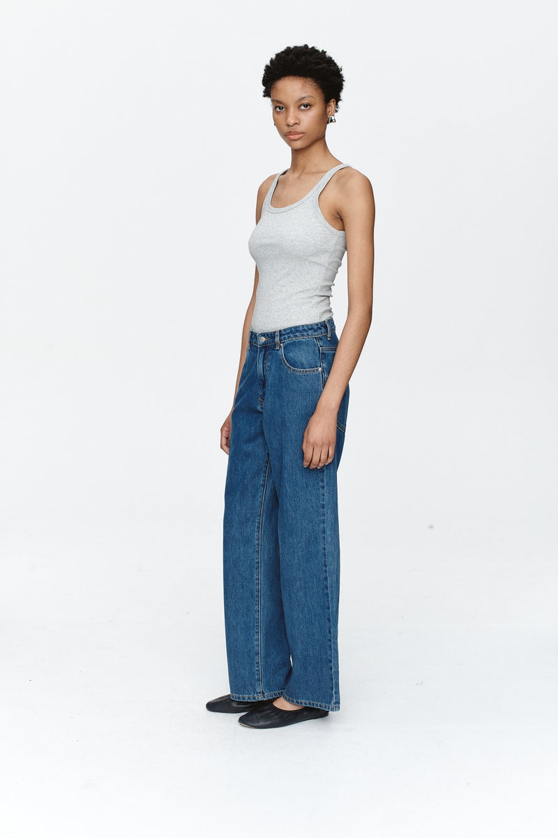 Wide Leg Jean – Heritage Blue