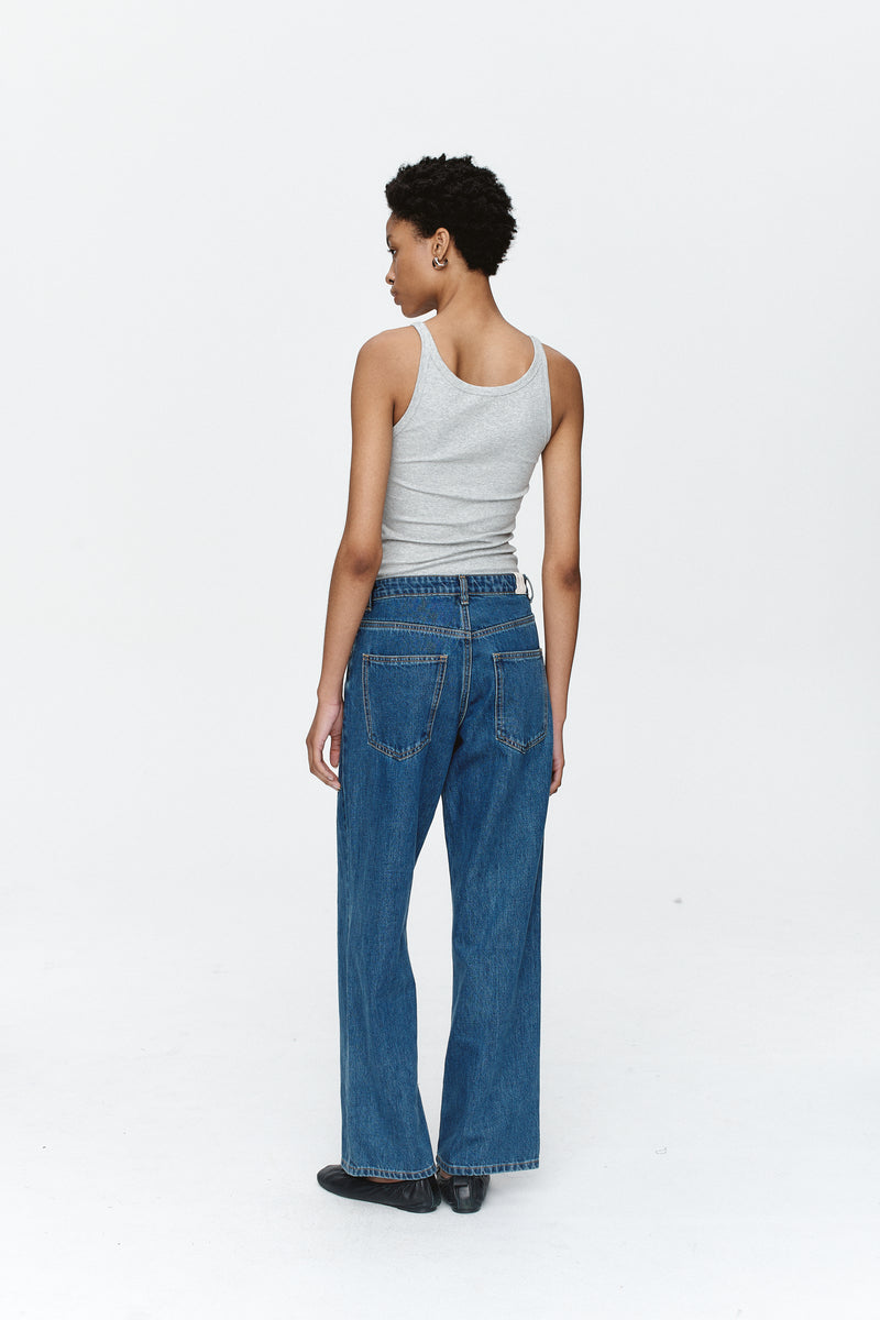 Wide Leg Jean – Heritage Blue