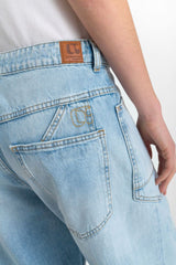 Madie Barrel Leg Jean - Light Blue