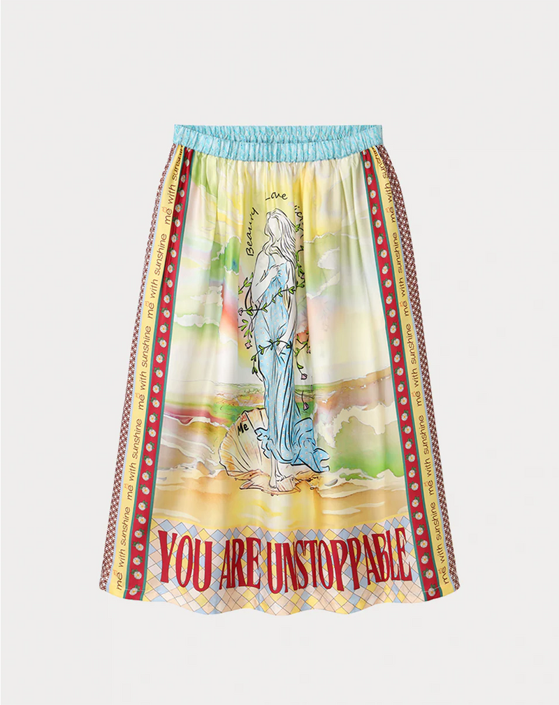 Vanessa Venus Printed Midi Skirt