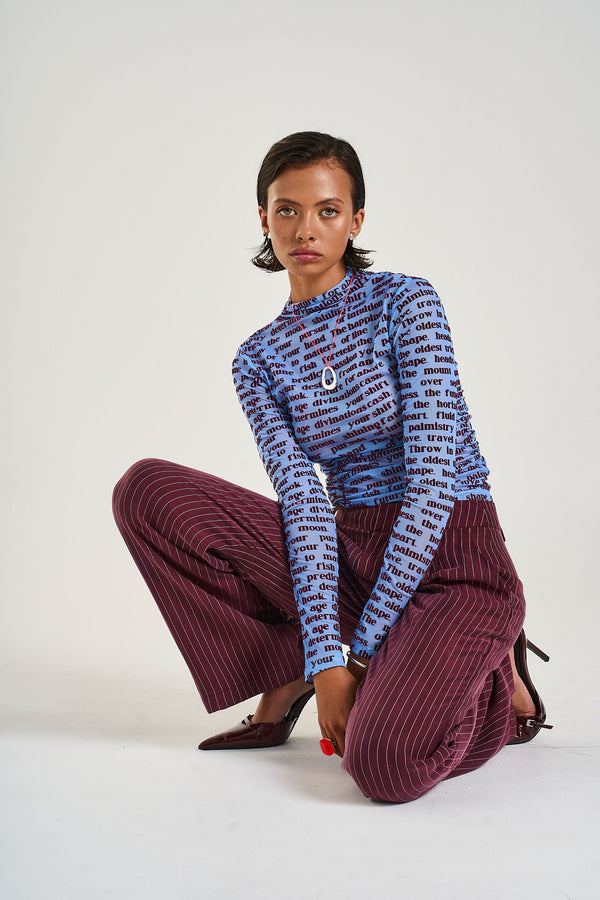 LS RUCHED TOP - FORTUNE TELLER
