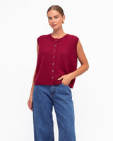 Felix Knit Vest - Wine