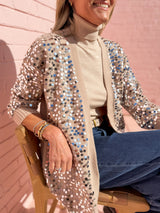 MONICA SEQUIN CARDIGAN