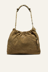Suede June Tote - Kaki