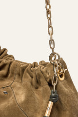 Suede June Tote - Kaki