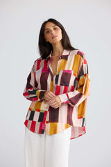Glenda Shirt - Painterly Geo
