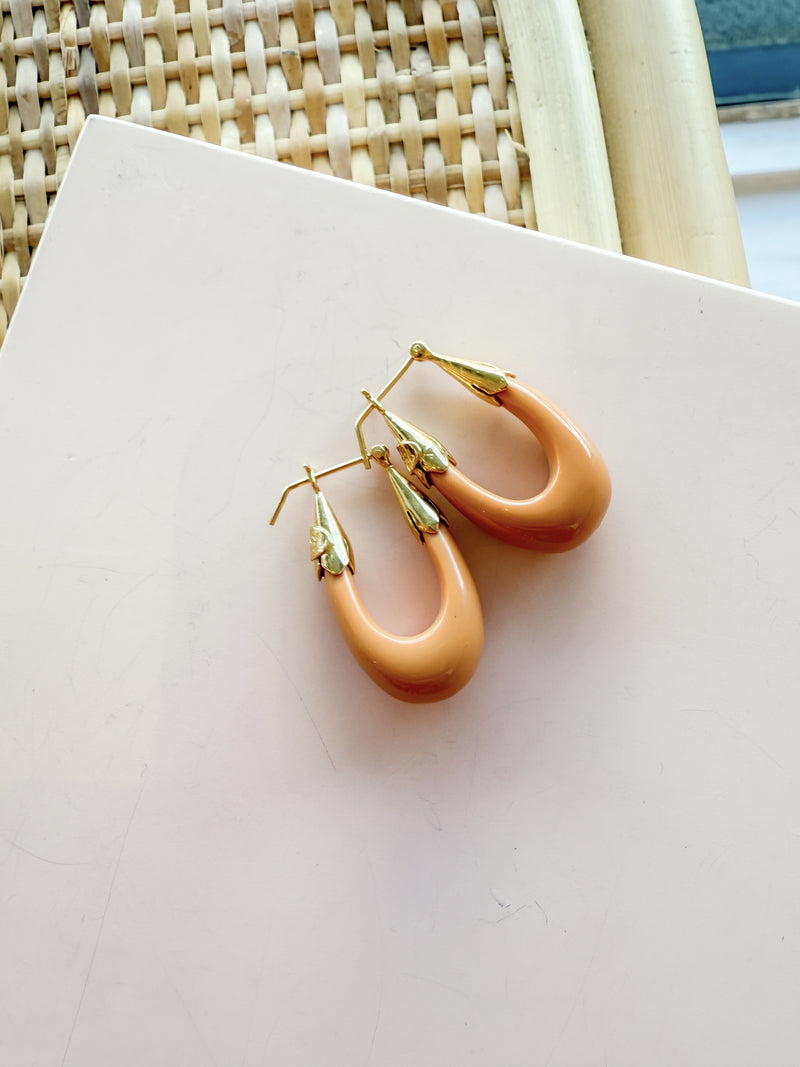 Ecume earrings Small - Blush