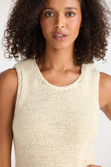Saffron Knit Tank - Natural