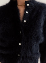 Bella Button up Cardigan - Black