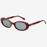 Mimi Oval Sunglasses - Burgundy