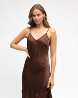 Koko Lace Maxi Dress - Chocolate