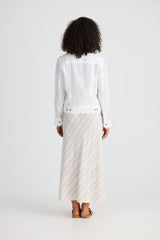 Monza Jacket - White Linen